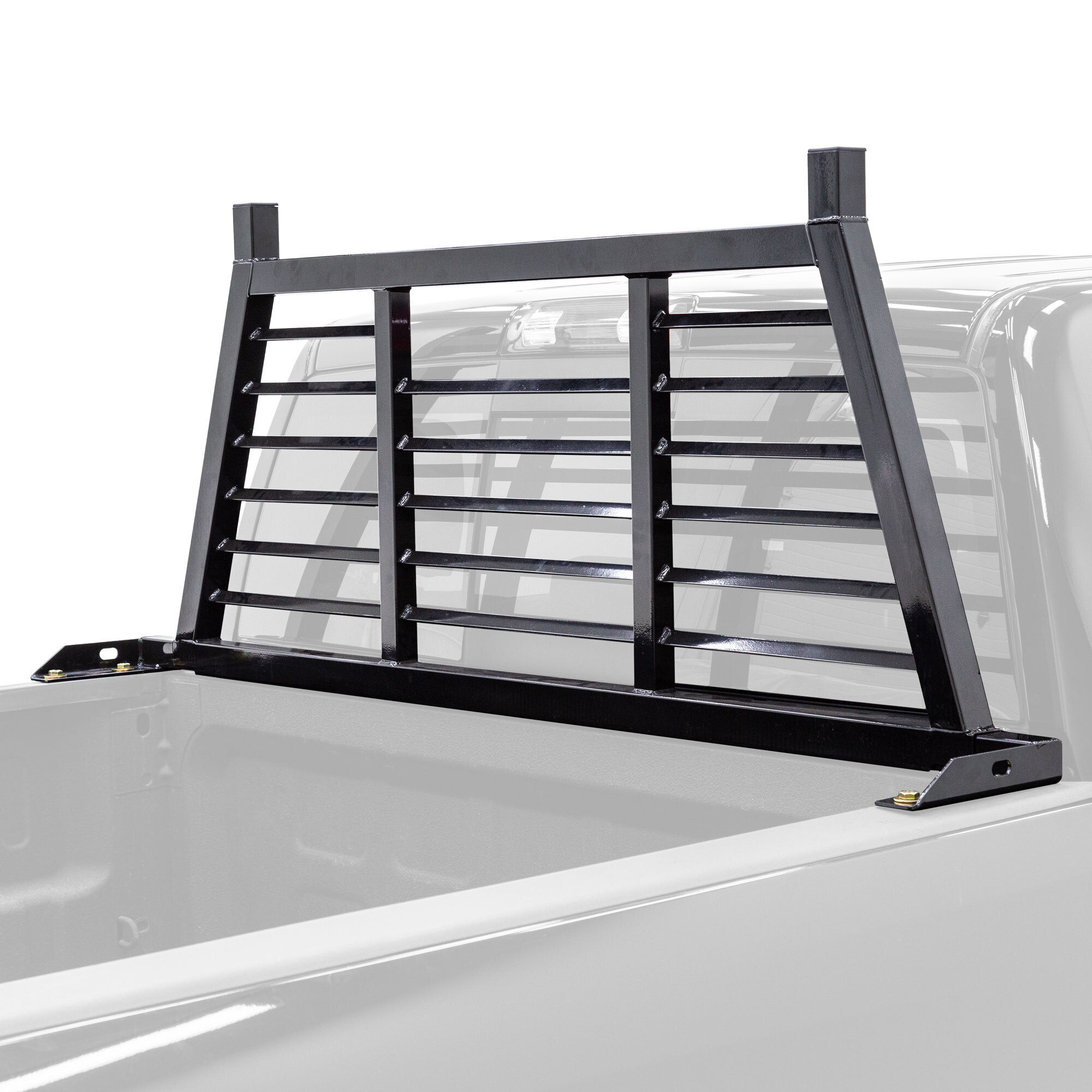 Elevate Outdoor, Adj. Louvered Steel Headache Rack, Color Black, Material Steel, Model# FL-HA-RACK